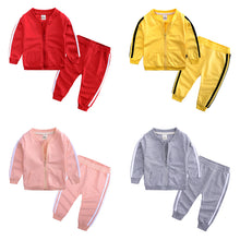 Load image into Gallery viewer, Hot sale kids sports sweatshirt suit(A1162)