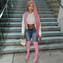 Load image into Gallery viewer, Fashion color block baseball uniform jacket(AY1627)