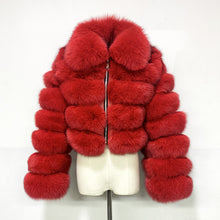Load image into Gallery viewer, Hot sale lapel faux fur short coat(AY1356)