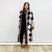 Load image into Gallery viewer, Fashion Threaded Sleeve Printed Cardigan (AY1460)