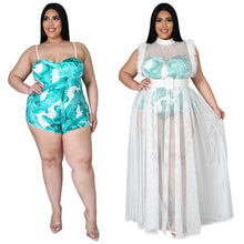 Load image into Gallery viewer, Sexy mesh maxi dress two piece set(Belt not included)AY1725