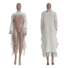 Load image into Gallery viewer, Long tassel sweater shawl(AY1485)