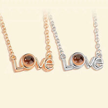 Load image into Gallery viewer, Hot selling Valentine's Day One Hundred Languages I Love You Projection Necklace