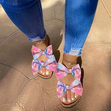 Load image into Gallery viewer, Hot double bow slippers SY0079