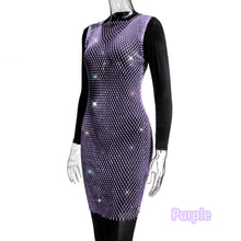 Load image into Gallery viewer, Sexy Rhinestone Mesh Dress (No Lingerie)AY1808