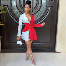 Load image into Gallery viewer, New block button shirt dress AY1145