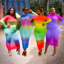 Load image into Gallery viewer, Hot sale tie-dye printed dress women