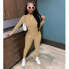 Load image into Gallery viewer, Casual letter printing multicolor sports suit(AY1220)