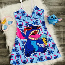 Load image into Gallery viewer, Cartoon print suspender dress(AY1566)