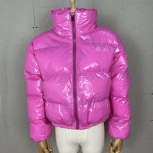 Load image into Gallery viewer, Solid color mirror zipper jacket(AY1491)