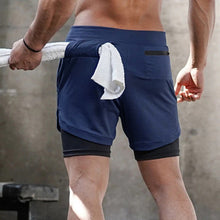 Load image into Gallery viewer, Men's loose pocket double sports shorts(AY1029)
