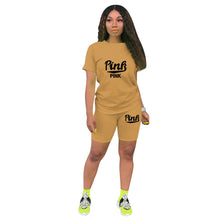 Load image into Gallery viewer, PINK sports shorts suit AY1040