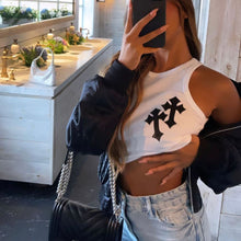 Load image into Gallery viewer, Sexy round neck embroidered fashion vest(AY1755)