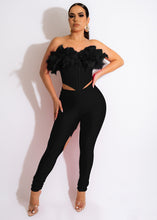 Load image into Gallery viewer, Sexy feather tube top two piece set(AY1970)