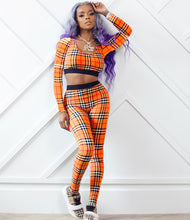 Load image into Gallery viewer, New casual striped printed long-sleeved vest two-piece suit(AY1252)