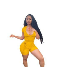 Load image into Gallery viewer, Sexy printed deep V elastic pit strip AY1100