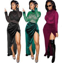 Load image into Gallery viewer, Fashionable mesh stitching dress(AY1625)