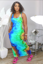 Load image into Gallery viewer, Summer  Printed Sleeveless Dress AY1053