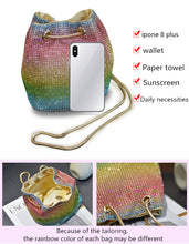 Load image into Gallery viewer, Personality crossbody shoulder rhinestone queen bag