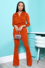 Load image into Gallery viewer, Fashion casual solid color flared pants suit(AY1296)