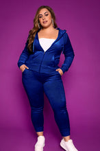 Load image into Gallery viewer, Solid color velvet leisure two-piece (AY1374)