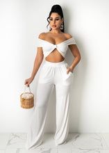 Load image into Gallery viewer, Sexy solid color wide leg pants tube top suit(AY1831)
