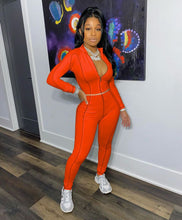 Load image into Gallery viewer, Fashion splicing line sports suit(AY1225)