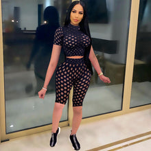 Load image into Gallery viewer, New hollow tight-fitting two-piece suit YC2109