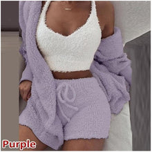 Load image into Gallery viewer, Plush three-piece soft casual wear