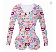 Load image into Gallery viewer, Valentine's Day rose print jumpsuit AH2033