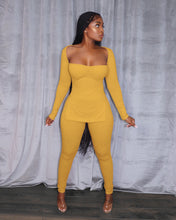 Load image into Gallery viewer, Fashion long-sleeved high-slit pit strip suit(AY1496)