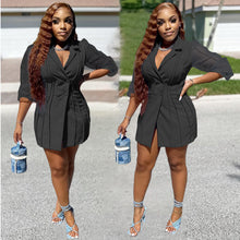 Load image into Gallery viewer, Lantern Sleeve slim fit casual suit AY1934