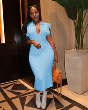 Load image into Gallery viewer, Fashion sleeveless polo neck dress(AY1884)