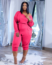Load image into Gallery viewer, Casual slanted shoulder feet solid jumpsuit(AY1445)
