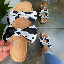 Load image into Gallery viewer, Hot double bow slippers SY0079