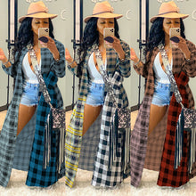 Load image into Gallery viewer, Fashion casual color plaid stitching jacket(AY1413)