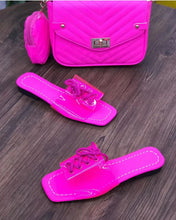 Load image into Gallery viewer, Fashionable colorful slippers bag set(HPSD170)