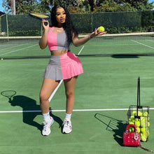 Load image into Gallery viewer, Sexy stitching culottes two piece suit AY1036