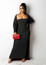 Load image into Gallery viewer, Sexy tube top long skirt jacket two-piece suit(AT1281)