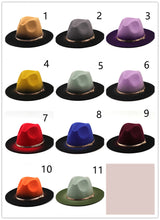 Load image into Gallery viewer, Two-tone gradient woolen jazz hat(AE4040)
