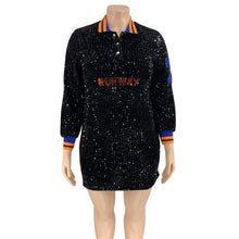 Load image into Gallery viewer, Sequin V Neck Thread Embroidered Dress AY1705