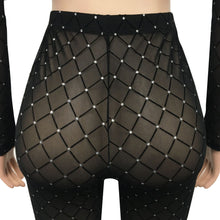 Load image into Gallery viewer, Sexy Colorblock Mesh Two Piece Set(AY1811)