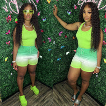 Load image into Gallery viewer, Gradient shorts two piece set AY1983
