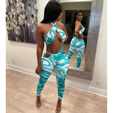 Load image into Gallery viewer, Trendy printed tube top trousers set AY2036