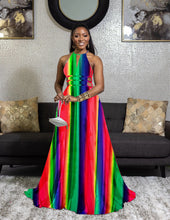 Load image into Gallery viewer, Drawstring Vintage Print Dress AY1968