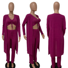 Load image into Gallery viewer, Fashion solid color three piece set AY1888