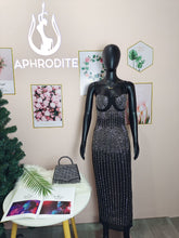 Load image into Gallery viewer, Sexy hot drilling mesh sling dress(AY1542)