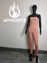 Load image into Gallery viewer, One-shoulder split high waist suit AY1156