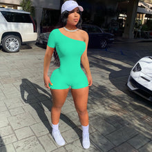 Load image into Gallery viewer, New ribbed one-shoulder jumpsuit  AY1052