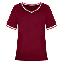 Load image into Gallery viewer, Fashion short sleeve v neck t-shirt(AY1733)